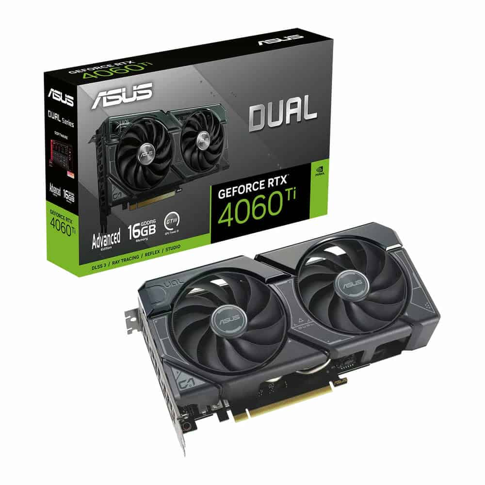 ASUS NVIDIA GeForce RTX 4060 Ti 16GB DUAL Advanced Ada Lovelace Graphics Card